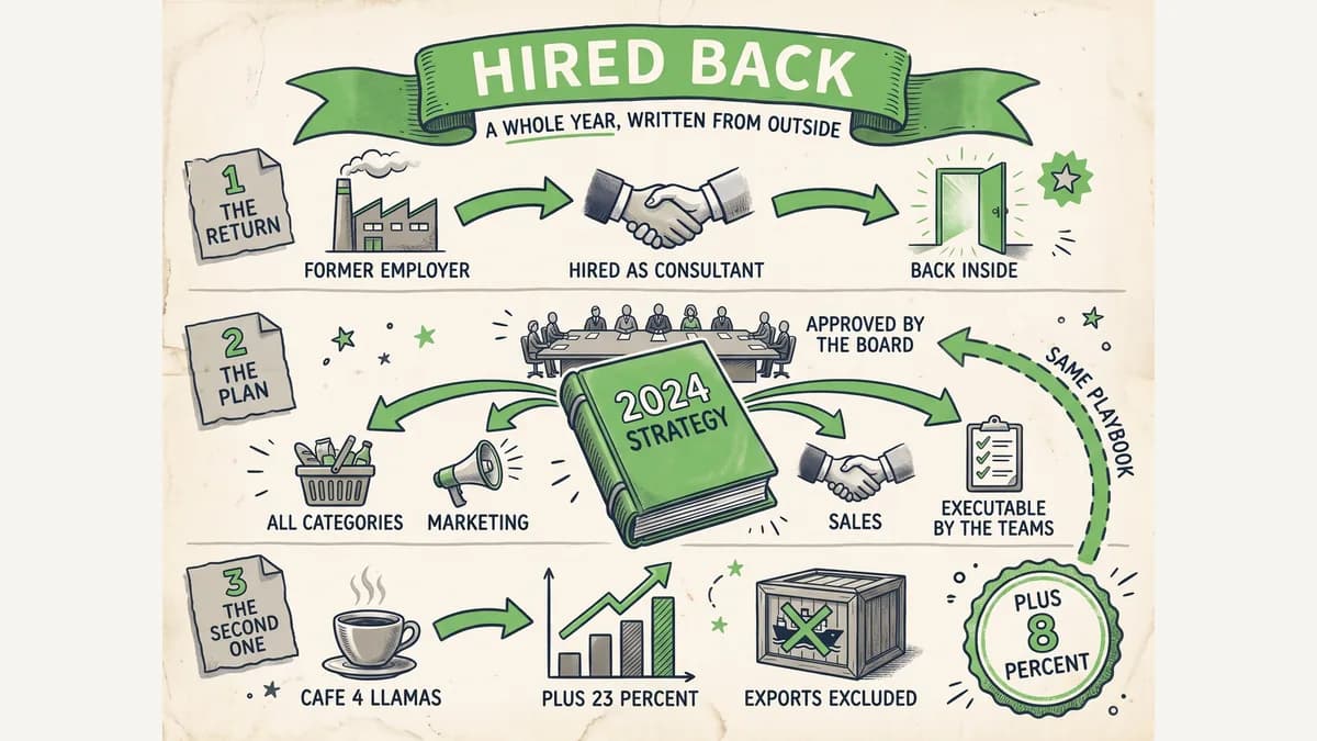 Hired back by a former employer to write their year