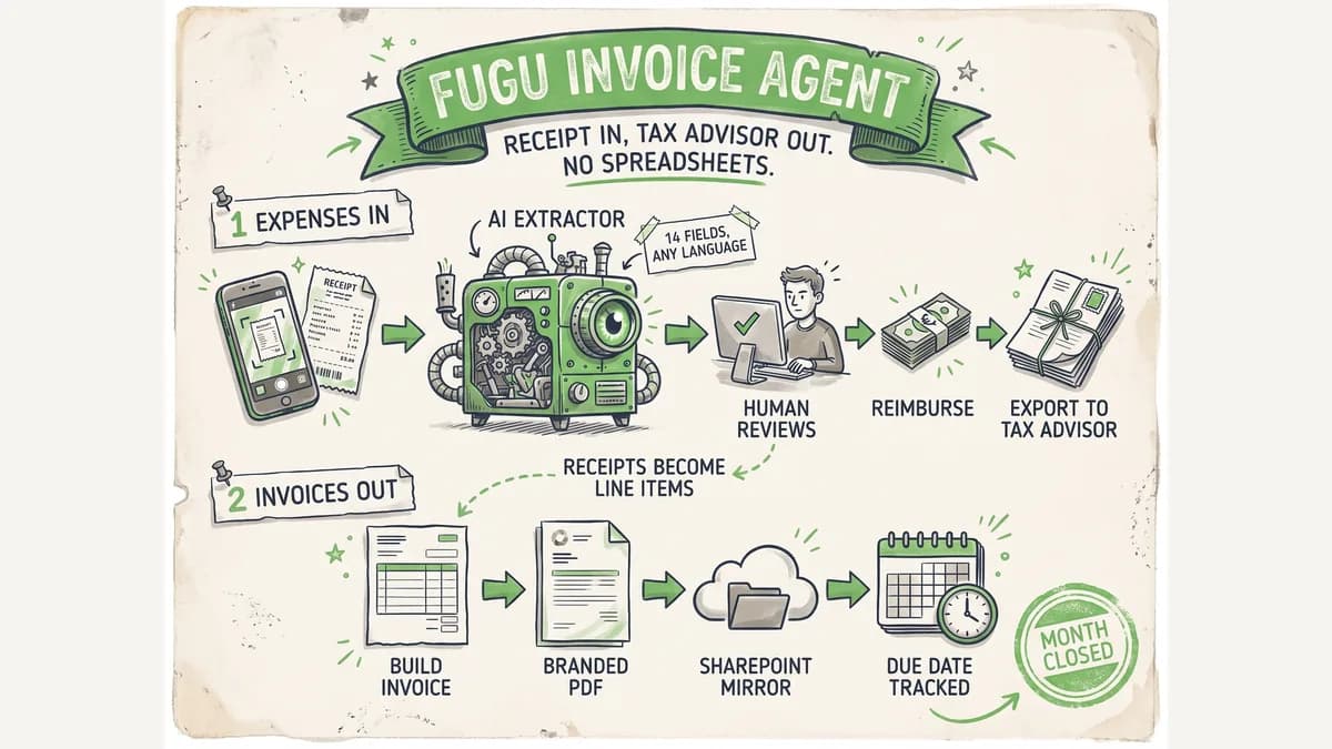 Invoice Agent — AI reads, code enforces, a human approves