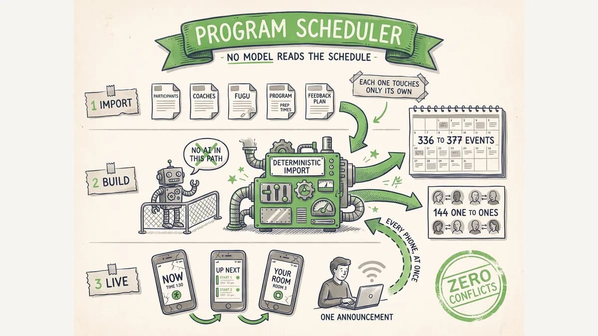 Program Scheduler — the schedule on everyone's phone