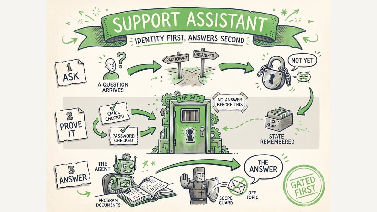 Support Assistant — nobody answers a question they should not
