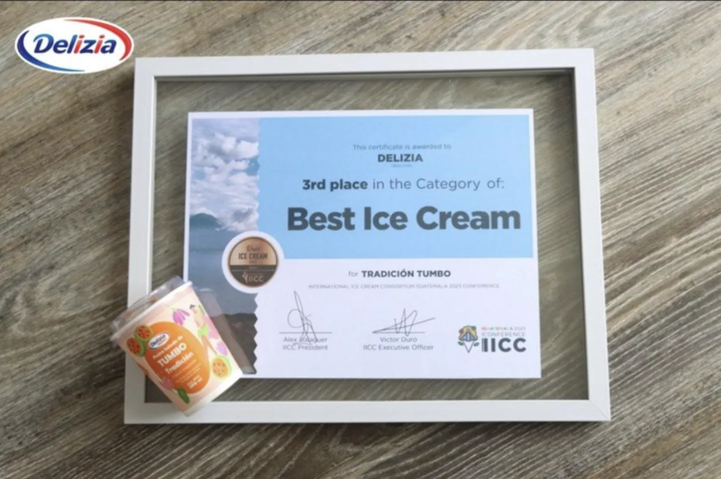 The second International Ice Cream Consortium award, for best ice cream, won the following year.